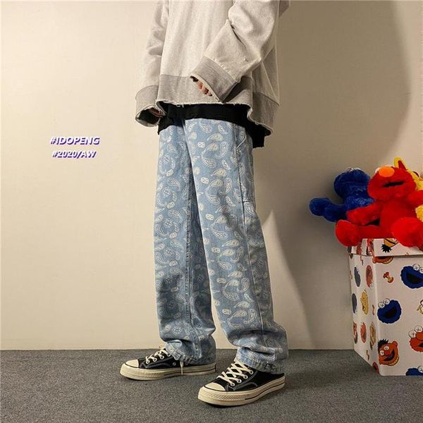 men's graphic printing summer straight jeans man korean fashion hip hop joggers male loose denim pants clothing283l, Blue
men's graphic printing summer straight jeans man korean fashion hip hop joggers male loose denim pants clothing283l, Blue