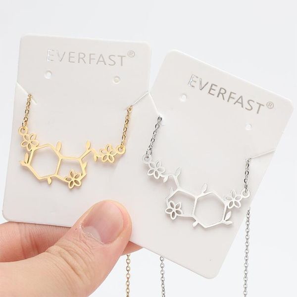 everfast 10pc/lot chemistry structure with flower molecule pendants maxi colar simple stainless steel chokers necklaces women girls couple l, Silver
everfast 10pc/lot chemistry structure with flower molecule pendants maxi colar simple stainless steel chokers necklaces women girls couple l, Silver