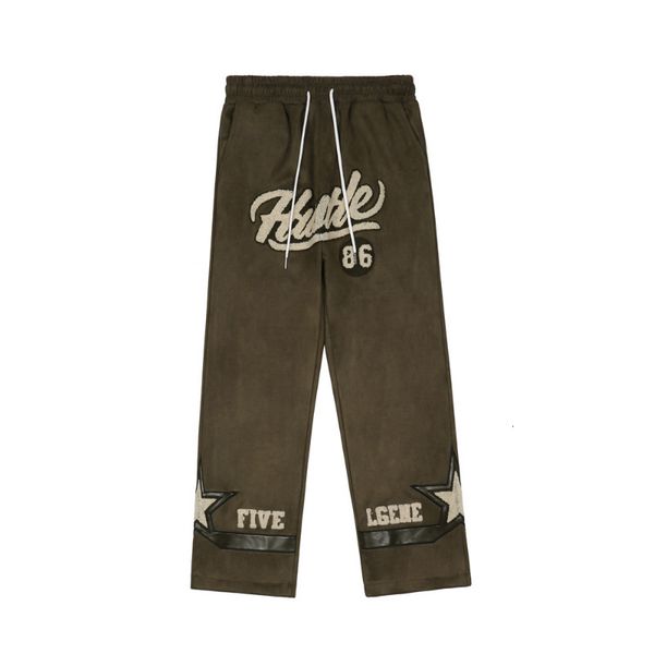 men's pants fashion pu leather patch letter embroidery vintage men baggy y2k joggers casual sweatpants male drawstring trousers 230811, Black
men's pants fashion pu leather patch letter embroidery vintage men baggy y2k joggers casual sweatpants male drawstring trousers 230811, Black