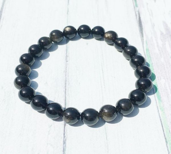 mg0392 a grade natural golden obsidian bracelet healing balance meditation bracelet stress relief gift whole8571764, Black
mg0392 a grade natural golden obsidian bracelet healing balance meditation bracelet stress relief gift whole8571764, Black