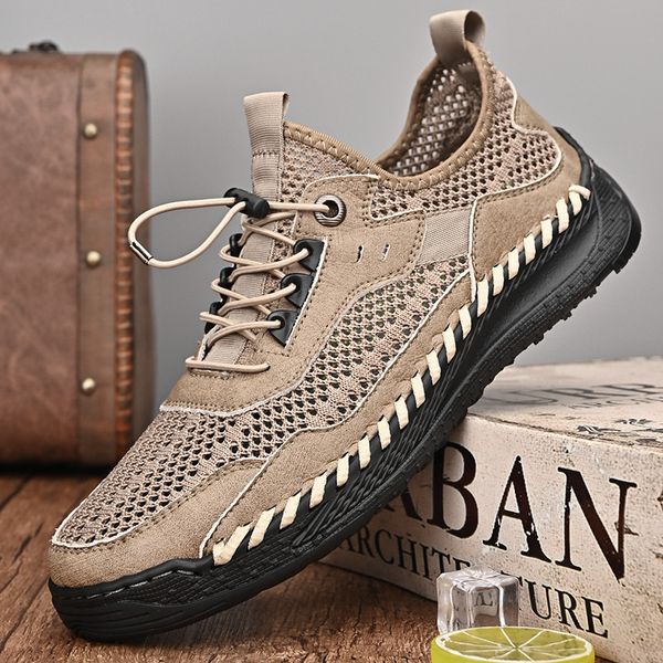 dress shoes men's casual sneaker handmade no glue shoes men mesh summer soft sole slip-ons walking hiking shoes men comfortable male lo, Black
dress shoes men's casual sneaker handmade no glue shoes men mesh summer soft sole slip-ons walking hiking shoes men comfortable male lo, Black