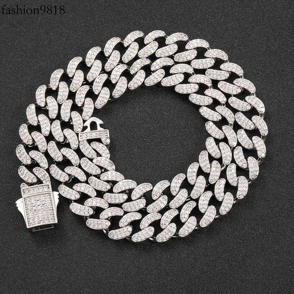 fashionable hip hop 12mm chain s sier yellow gold plated diamond moissanite chain men cuban link moissanite necklace, Silver
fashionable hip hop 12mm chain s sier yellow gold plated diamond moissanite chain men cuban link moissanite necklace, Silver