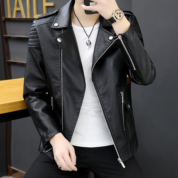 men's jackets classical motorcycle men slim fit leather jacket 2023 fashion biker male bomber coat 230812, Black;brown
men's jackets classical motorcycle men slim fit leather jacket 2023 fashion biker male bomber coat 230812, Black;brown