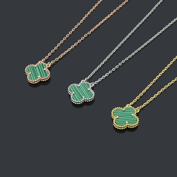 green color women luxury designer necklace single flower pendant brass necklace wholesale, Silver
green color women luxury designer necklace single flower pendant brass necklace wholesale, Silver