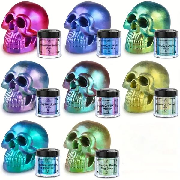 upgrade your crafts with 8 color-changing chameleon mica powder - perfect for epoxy resin tumblers, nail art, eyeshadow & more
upgrade your crafts with 8 color-changing chameleon mica powder - perfect for epoxy resin tumblers, nail art, eyeshadow & more