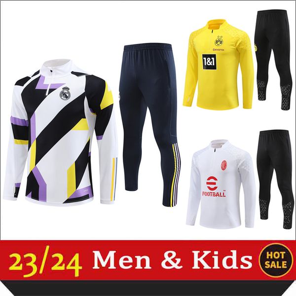 23/24 mens and kids tracksuits 2023 soccer training suit 1/4 zip long sleeves football size s-2xl, Gray
23/24 mens and kids tracksuits 2023 soccer training suit 1/4 zip long sleeves football size s-2xl, Gray