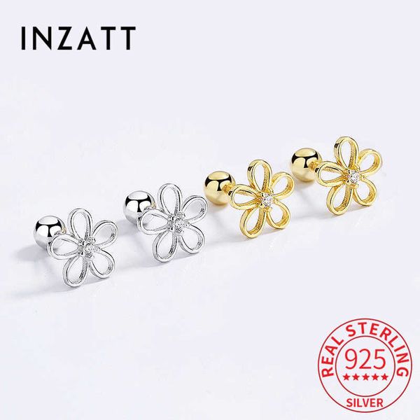 inzatt real 925 sterling silver zircon cz flower piercing screw thread bead stud earrings for women cute plant fine jewelry
inzatt real 925 sterling silver zircon cz flower piercing screw thread bead stud earrings for women cute plant fine jewelry