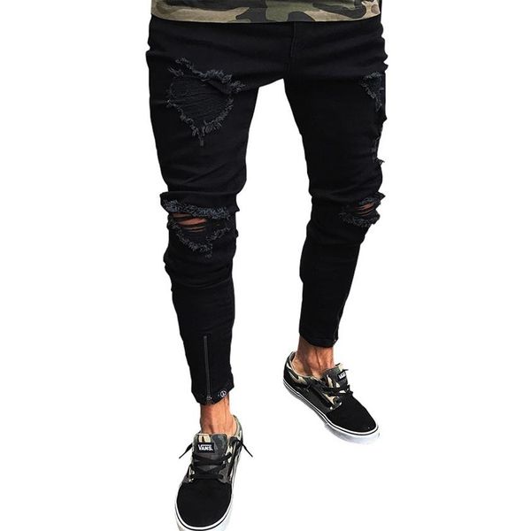 pour homme casual jeans solid big hole high street elastic new fashio slim fit comfortable to wear pencil pants2603, Blue
pour homme casual jeans solid big hole high street elastic new fashio slim fit comfortable to wear pencil pants2603, Blue