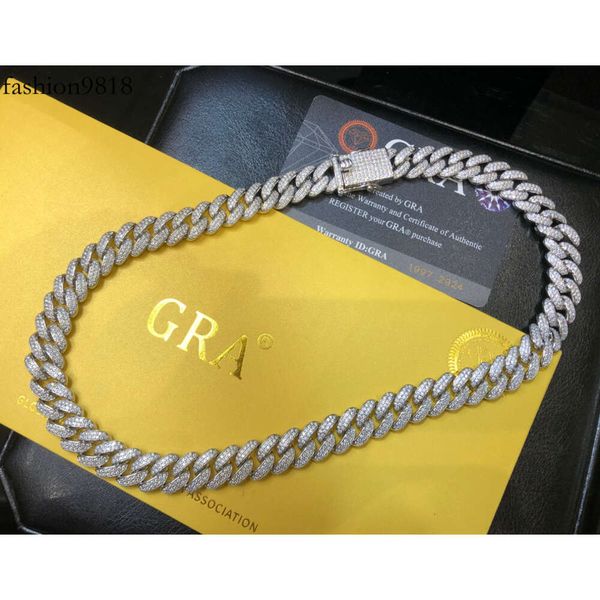 jwy hip hop moissanite jewelry 12mm sterling sier cuban link chain necklaces pass diamond tester sier chain for men, Black
jwy hip hop moissanite jewelry 12mm sterling sier cuban link chain necklaces pass diamond tester sier chain for men, Black