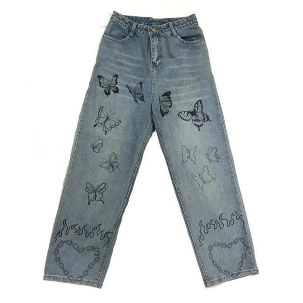 men's jeans hip hop pants man women streetwear vintage butterfly heart print men trousers 2021 harajuku joggers oversized loo223m, Blue
men's jeans hip hop pants man women streetwear vintage butterfly heart print men trousers 2021 harajuku joggers oversized loo223m, Blue