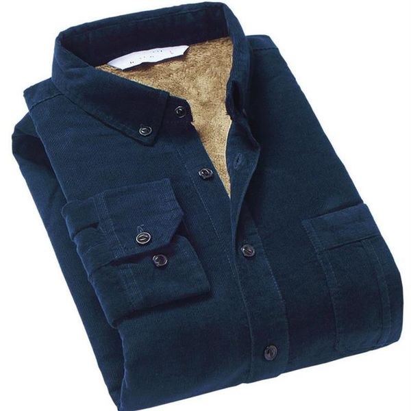 men's casual shirts quality men cotton corduroy warm winter shirt thick fleece lining thermal long sleeved bottoming mens225l, White;black
men's casual shirts quality men cotton corduroy warm winter shirt thick fleece lining thermal long sleeved bottoming mens225l, White;black
