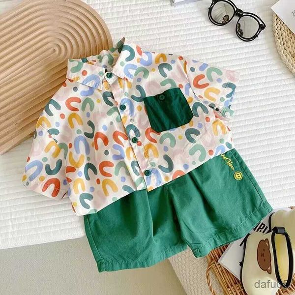 clothing sets boys' summer clothing set 2023 edition children's baby polo shirt shorts two piece floral shirts r230812, White
clothing sets boys' summer clothing set 2023 edition children's baby polo shirt shorts two piece floral shirts r230812, White
