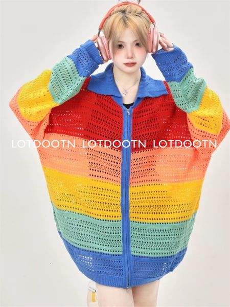 womens sweaters lotdootn casual colorful patchwork sweater cardigan hollow out fishnet autumn loose long sleeve y2k holes zippered women 230, White;black
womens sweaters lotdootn casual colorful patchwork sweater cardigan hollow out fishnet autumn loose long sleeve y2k holes zippered women 230, White;black