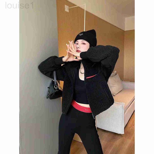 women's fur & faux designer family p's new autumn and winter plastic brand fashionable versatile hooded detachable lamb wool patch, Black
women's fur & faux designer family p's new autumn and winter plastic brand fashionable versatile hooded detachable lamb wool patch, Black