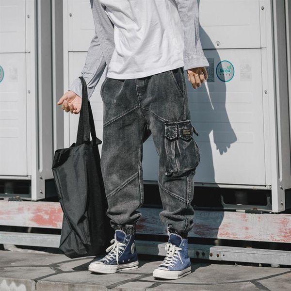 japanese fashion men jeans loose fit black gray big pocket cargo pants vintage designer streetwear hip hop jeans men joggers242s, Blue
japanese fashion men jeans loose fit black gray big pocket cargo pants vintage designer streetwear hip hop jeans men joggers242s, Blue