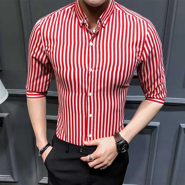 2020 brand fashion male summer pure cotton half sleeve business shirt men's lapel stripe casual shirts s-5x272z, White;black
2020 brand fashion male summer pure cotton half sleeve business shirt men's lapel stripe casual shirts s-5x272z, White;black