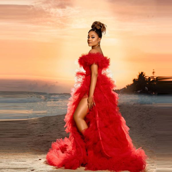 red puffy tiered prom dresses off the shoulder high slit black girls birthday party dress for p shoots long evening gowns
red puffy tiered prom dresses off the shoulder high slit black girls birthday party dress for p shoots long evening gowns