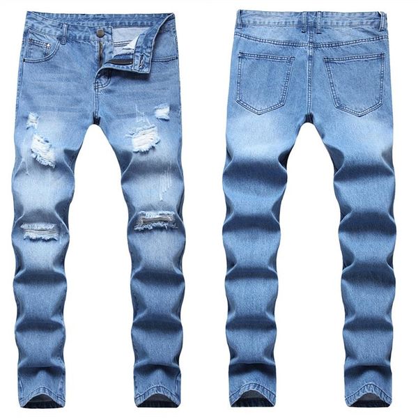 men's jeans man slim tailored cotton denim trousers 2022 stretchy ripped skinny biker embroidery print destroyed hole taped f266j, Blue
men's jeans man slim tailored cotton denim trousers 2022 stretchy ripped skinny biker embroidery print destroyed hole taped f266j, Blue