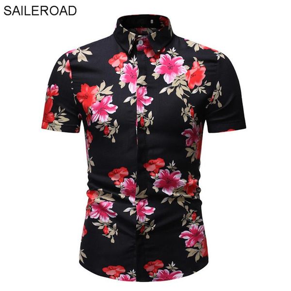 saileroad 2019 fashion flower shirt men print shirts hawaiian slim fit camisa floral masculina summer short sleeve shirts 276c, White;black
saileroad 2019 fashion flower shirt men print shirts hawaiian slim fit camisa floral masculina summer short sleeve shirts 276c, White;black