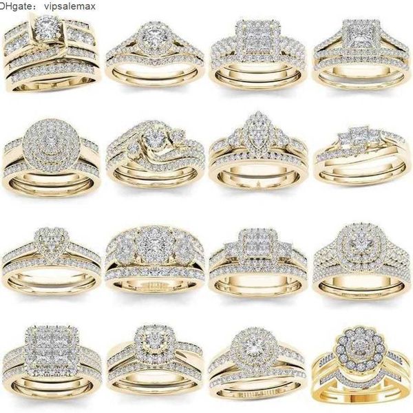 wedding rings 2pcs bridal set elegant crystal engagement ring luxury gold color round heart zircon for women boho jewelry 2021342y, Silver
wedding rings 2pcs bridal set elegant crystal engagement ring luxury gold color round heart zircon for women boho jewelry 2021342y, Silver