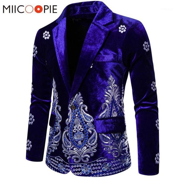 blue velvet mens floral blazer luxury silver thread embroidery single button wedding suits for men social veste mariage homme1296m, White;black
blue velvet mens floral blazer luxury silver thread embroidery single button wedding suits for men social veste mariage homme1296m, White;black