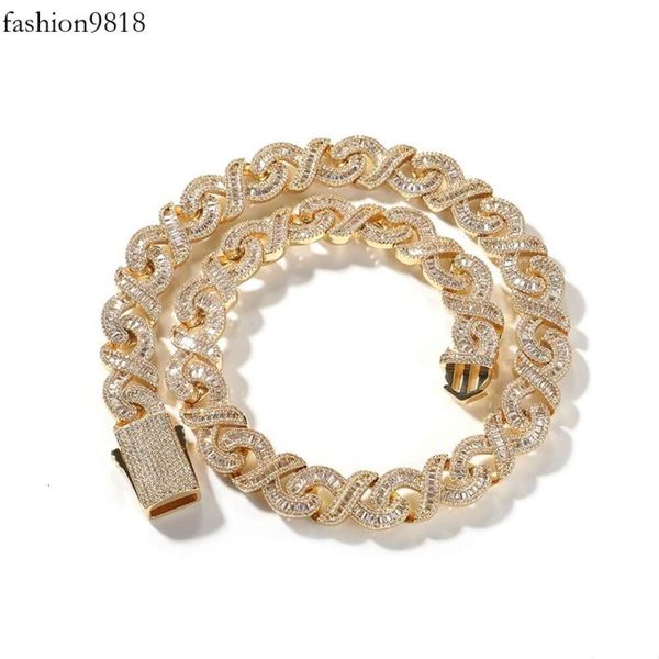 new design 15mm wide infinite cuban chain s vvs clarity glaring baguette moissanite gold plated cuban link chain, Silver
new design 15mm wide infinite cuban chain s vvs clarity glaring baguette moissanite gold plated cuban link chain, Silver