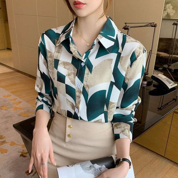 floral chiffon shirt for women early autumn long sleeved with a hundred layers of clothing temperament base, White
floral chiffon shirt for women early autumn long sleeved with a hundred layers of clothing temperament base, White