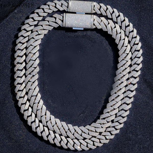 hip hop jewelry 16mm 17mm 18mm width pass diamond tester sier vvs moissanite cuban necklace chain, Silver
hip hop jewelry 16mm 17mm 18mm width pass diamond tester sier vvs moissanite cuban necklace chain, Silver