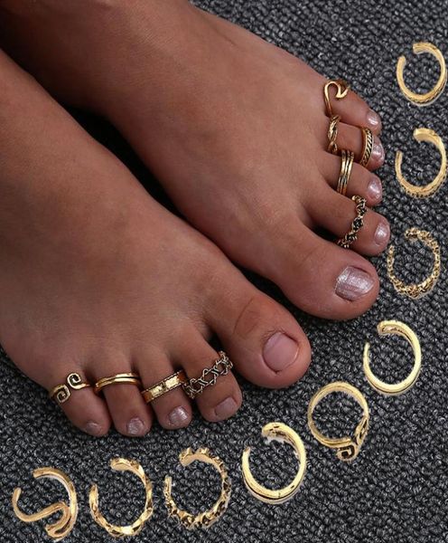 cluster rings 9pcs foot ring open adjustable toe wave pattern alloy set for women beach jewelry 9piece6607976, Golden;silver
cluster rings 9pcs foot ring open adjustable toe wave pattern alloy set for women beach jewelry 9piece6607976, Golden;silver