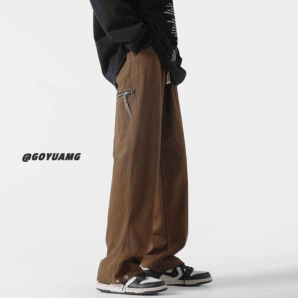 men's pants brown black cotton casual men fashion vintage cargo streetwear hiphop loose straight mens trousers m2xl 230811
men's pants brown black cotton casual men fashion vintage cargo streetwear hiphop loose straight mens trousers m2xl 230811