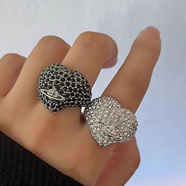 ouhan love ring retro student personality trendy cool full diamond black index finger middle finger ring, Silver
ouhan love ring retro student personality trendy cool full diamond black index finger middle finger ring, Silver