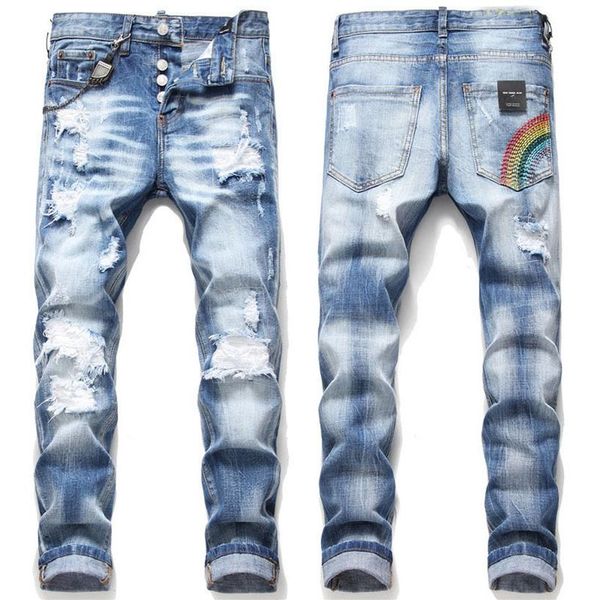 unique men disstressed ripped skinny blue jeans men's fashion slim fit washed motocycle denim pants panelled hip hop biker tr223b
unique men disstressed ripped skinny blue jeans men's fashion slim fit washed motocycle denim pants panelled hip hop biker tr223b
