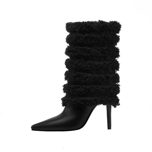 boots 2023 fashion paris night pointed 10cm thin heel ankle street fabric patch women s short car model shown boot 230812, Black
boots 2023 fashion paris night pointed 10cm thin heel ankle street fabric patch women s short car model shown boot 230812, Black