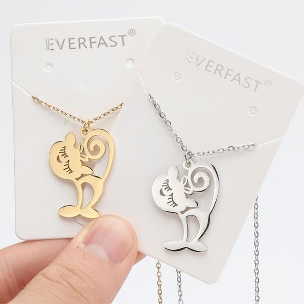 everfast wholesale 10pc/lot korean fashion beauty miss cat kitten stainless steel pendants necklace funny cute style for women jewelry gift, Silver
everfast wholesale 10pc/lot korean fashion beauty miss cat kitten stainless steel pendants necklace funny cute style for women jewelry gift, Silver