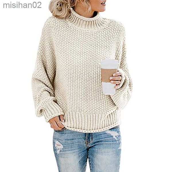 women's knits tees winter cotton women's sweater turtleneck long sleeve pullover knitted loose solid thick fashion casual sweater, White
women's knits tees winter cotton women's sweater turtleneck long sleeve pullover knitted loose solid thick fashion casual sweater, White