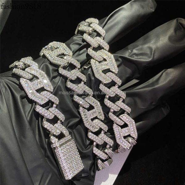 hip hop jewelry white color moissanite cuban necklace vvs diamond ice out sterling sier moissanite cuban link chain, Silver
hip hop jewelry white color moissanite cuban necklace vvs diamond ice out sterling sier moissanite cuban link chain, Silver