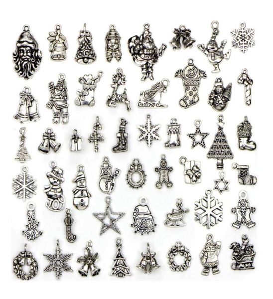 50pcslot retro alloy loose beads trendy christmas charms metal pendant tibetan silver vintage diy bracelet and necklace xmas jewe1577047, Black
50pcslot retro alloy loose beads trendy christmas charms metal pendant tibetan silver vintage diy bracelet and necklace xmas jewe1577047, Black