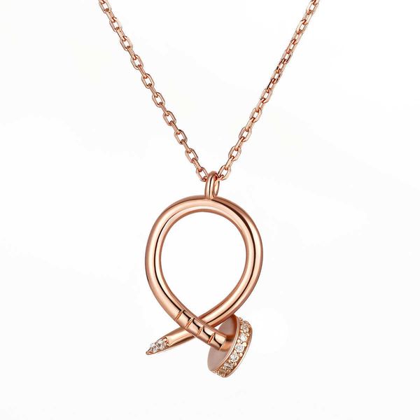 rose gold sterling silver pendant collar chain fashion card home s925 silver necklace women's versatile
rose gold sterling silver pendant collar chain fashion card home s925 silver necklace women's versatile