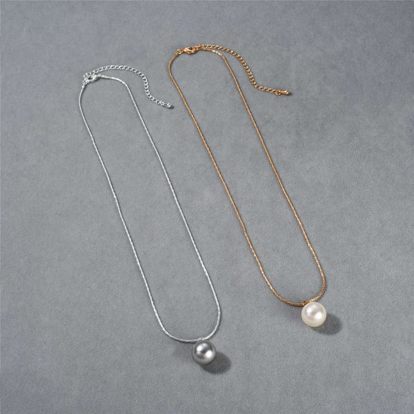 designer rovski luxury jewelry accessories pearl grey white single pendant clavicle chain minimalist style versatile snake bone chain neckla, Black
designer rovski luxury jewelry accessories pearl grey white single pendant clavicle chain minimalist style versatile snake bone chain neckla, Black