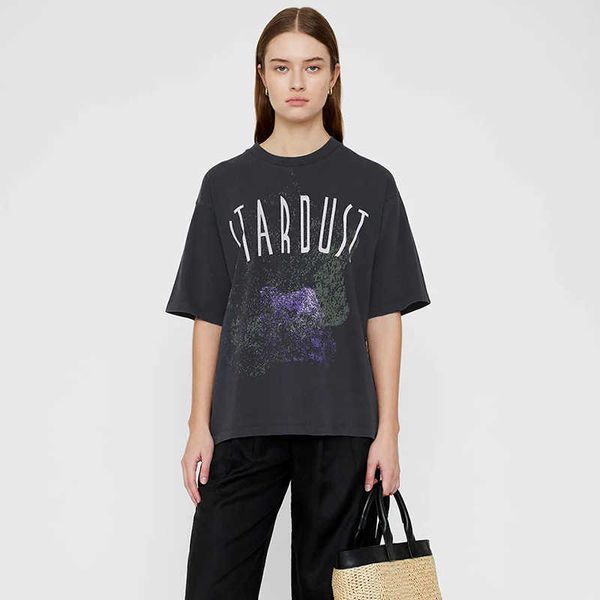 anines bing women's designer t shirt ab sand dot letter white ink digital print stir fried color wash water fried snowflake
anines bing women's designer t shirt ab sand dot letter white ink digital print stir fried color wash water fried snowflake