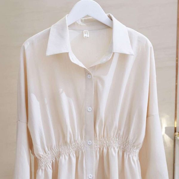 apricot long sleeved shirt womens clothing spring and autumn style design sense niche french gentle waist clothes, White
apricot long sleeved shirt womens clothing spring and autumn style design sense niche french gentle waist clothes, White