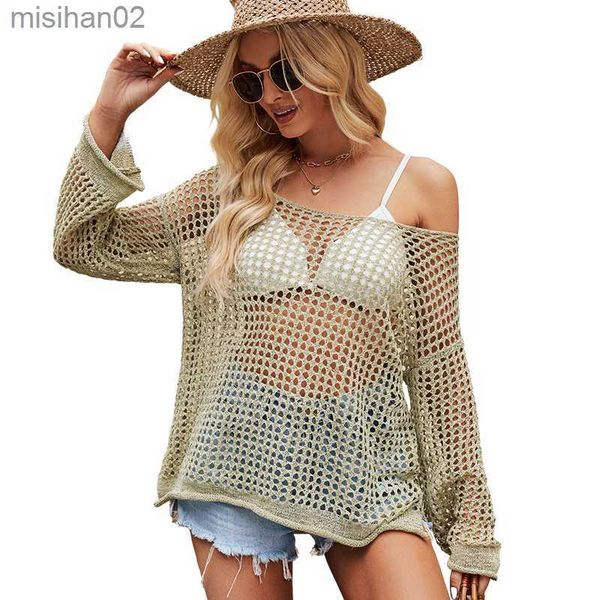 women's knits tees women hollow out sweater summer openwork thin loose sun protective blouse beach 2023 new knitted euro american styl, White
women's knits tees women hollow out sweater summer openwork thin loose sun protective blouse beach 2023 new knitted euro american styl, White