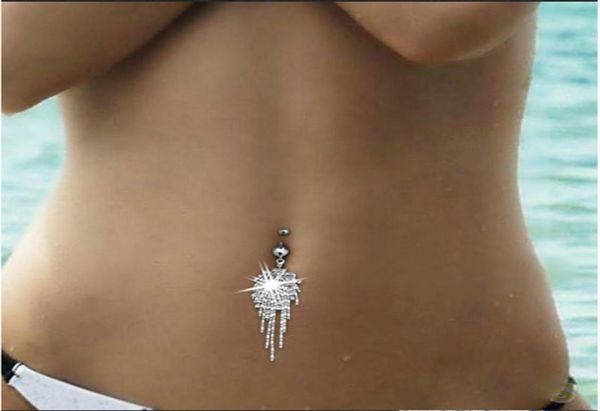 diamond tassel belly ring stainless steel crystal pierced navel bell button rings women fashion body jewelry1163488, Silver
diamond tassel belly ring stainless steel crystal pierced navel bell button rings women fashion body jewelry1163488, Silver
