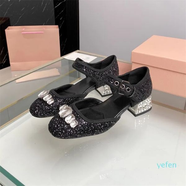 designer women party dress shoes sequined cloth pumps med heels crystal sandals, Black
designer women party dress shoes sequined cloth pumps med heels crystal sandals, Black