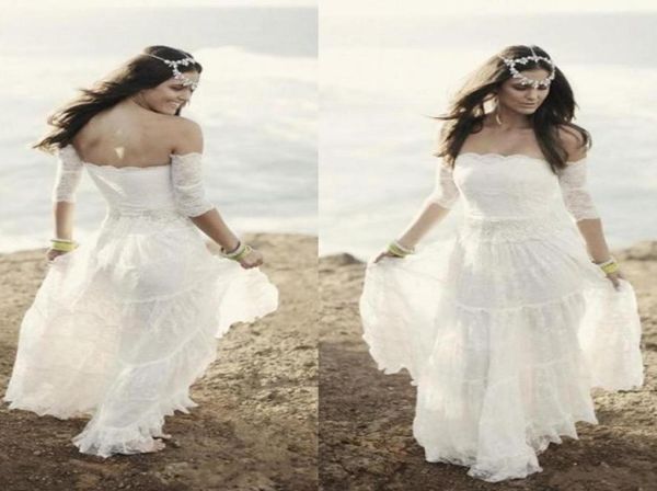 summer lace beach wedding dresses vintage bohemian bridal gowns strapless boho brides gowns plus size vintage dress with short sle5664596, White
summer lace beach wedding dresses vintage bohemian bridal gowns strapless boho brides gowns plus size vintage dress with short sle5664596, White