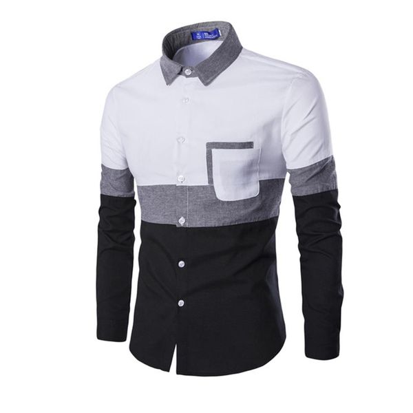 new 2019 oxford men long sleeve shirt spring autumn patchwork pocket men's casual shirt cotton slim fit white men clothing -257z, White;black
new 2019 oxford men long sleeve shirt spring autumn patchwork pocket men's casual shirt cotton slim fit white men clothing -257z, White;black