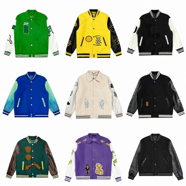 mens jackets baseball varsity jacket letter stitching embroidery autumn and winter men loose causal outwear coats f5ja#, Black;brown
mens jackets baseball varsity jacket letter stitching embroidery autumn and winter men loose causal outwear coats f5ja#, Black;brown