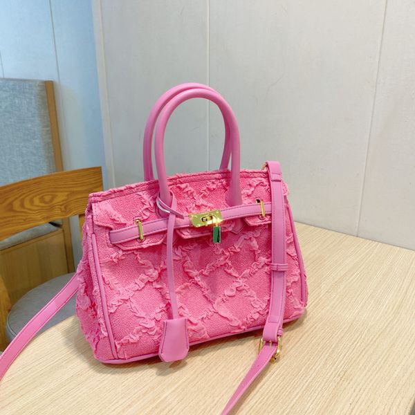 evening bag handbag canvas contrast pink large capacity one shoulder crossbody bag 230812
evening bag handbag canvas contrast pink large capacity one shoulder crossbody bag 230812
