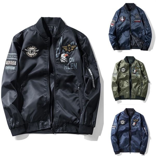 men's jackets mens flight bomber pilot jacket tactical coat motorcycle outwear spring men streetwear hip hop 5xl 6xl 7xl1172u, Black;brown
men's jackets mens flight bomber pilot jacket tactical coat motorcycle outwear spring men streetwear hip hop 5xl 6xl 7xl1172u, Black;brown