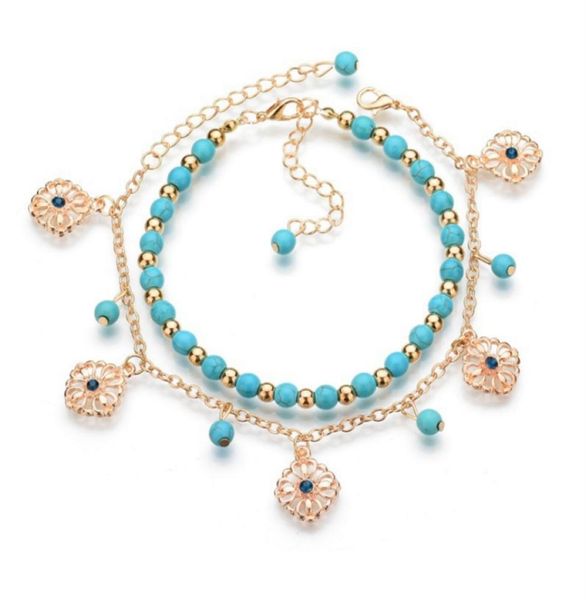 2pcsset bohemian fashion gold color foot chain beaded hollow out flower rhinestone bracelet anklets for women jewelry3080041, Golden;silver
2pcsset bohemian fashion gold color foot chain beaded hollow out flower rhinestone bracelet anklets for women jewelry3080041, Golden;silver